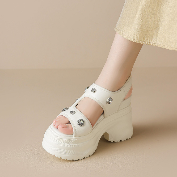Women’s Roman Sandals High Heel Platform Peep Toe Ankle Strap